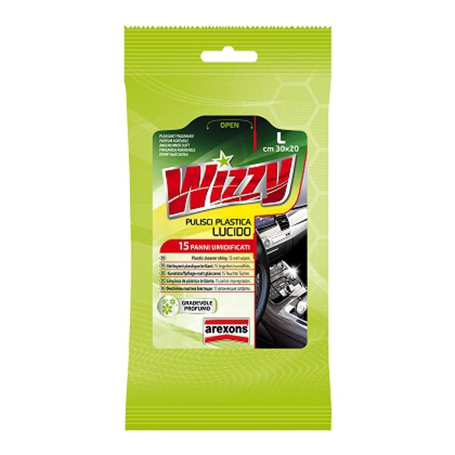 Vendita online Pulisci plastica lucido Wizzy 15 panni